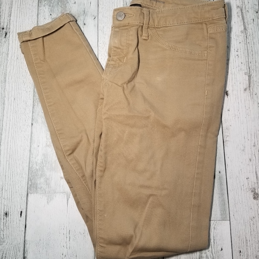 Mid-rise Skinny Khaki Pants